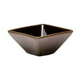 thumbnail image 1 of Oneida L6753059940 2 oz Rustic Chestnut Porcelain Square Dish  Brown, 1 of 1