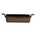 thumbnail image 1 of Oneida L6753059990 7 oz Rustic Chestnut Porcelain Rectangular Baker with Handle  Brown, 1 of 1