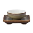 thumbnail image 1 of Oneida L6753066503 3 in. Rectangular Porcelain Chinese Saucer, Rustic, 1 of 4