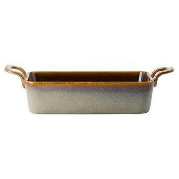 Oneida L6753066990 7 oz Rustic Sama Porcelain Rectangular Baker Beige