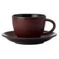 thumbnail image 1 of Oneida L6753074520 6 oz Rustic Crimson Porcelain Teacup  White, 1 of 1