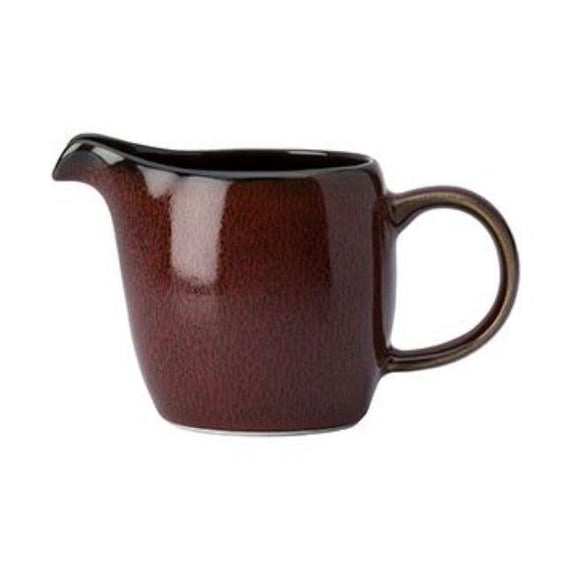 Oneida L6753074805 6 oz Rustic Crimson Porcelain Creamer Red