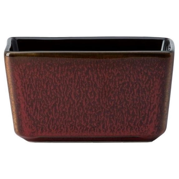 Oneida L6753074980 3.75 in. Rustic Crimson Porcelain Sugar Caddy