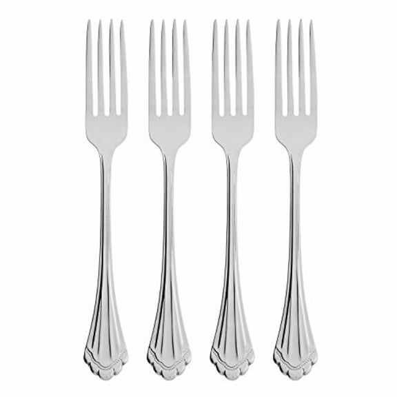 Oneida Marquette Fine Flatware Dinner Forks, Set of 4