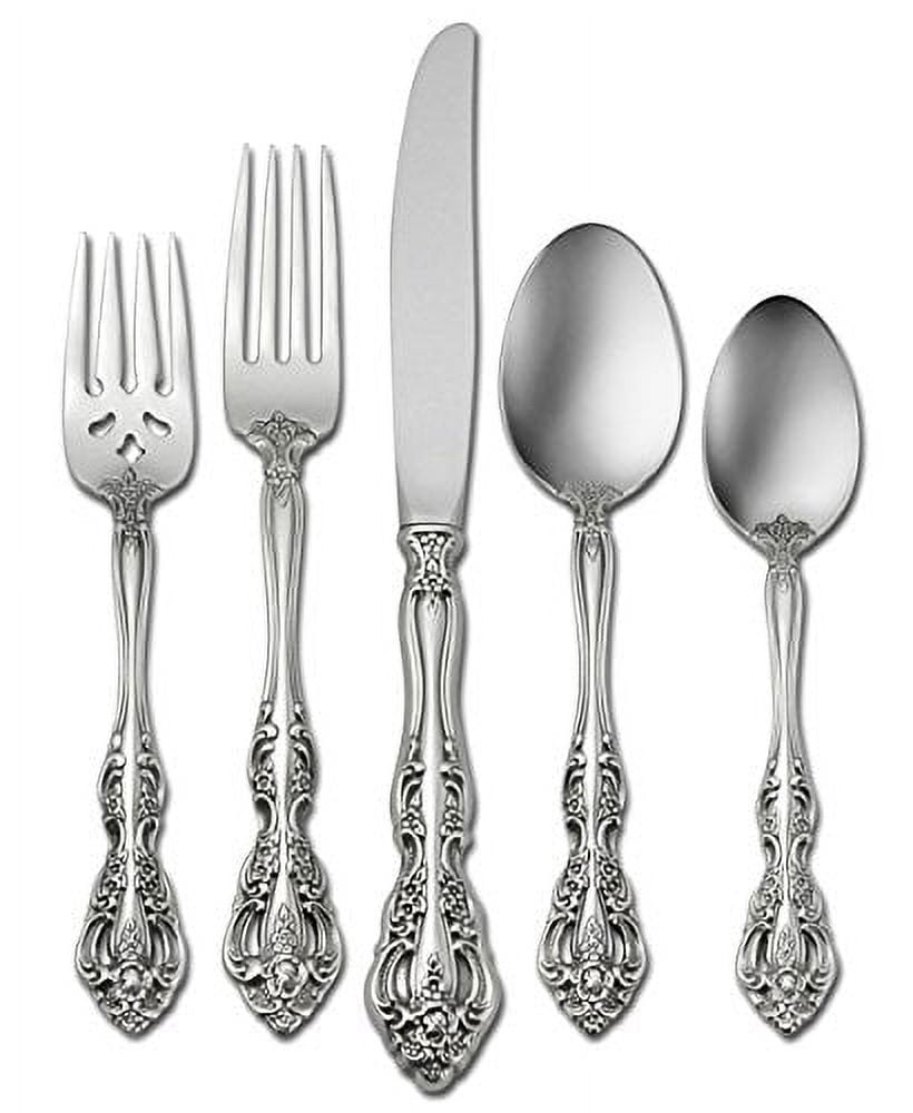 https://i5.walmartimages.com/seo/Oneida-Michelangelo-18-10-Stainless-Steel-5pc-Place-Setting-Service-for-One_67294ed1-f932-4ac0-bda2-1c890e04121b.9a1aeb201e95104cf3ad034b62a09d24.jpeg