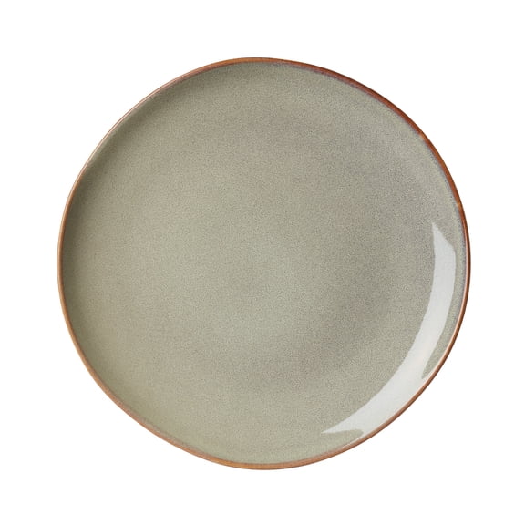 Oneida Organic Shades Sage Green Dishwasher Safe 10.25" Round Stoneware Dinner Plate