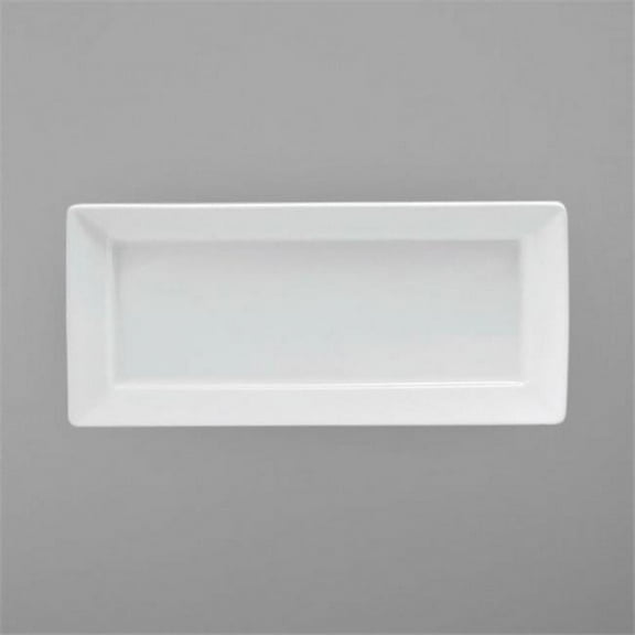 Oneida R4020000359 8 x 7 in. Porcelain Rectangular Platter, Bright White