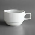 thumbnail image 1 of Oneida R4220000530 7 oz Royale Stackable Bright White Porcelain Cup, 1 of 1