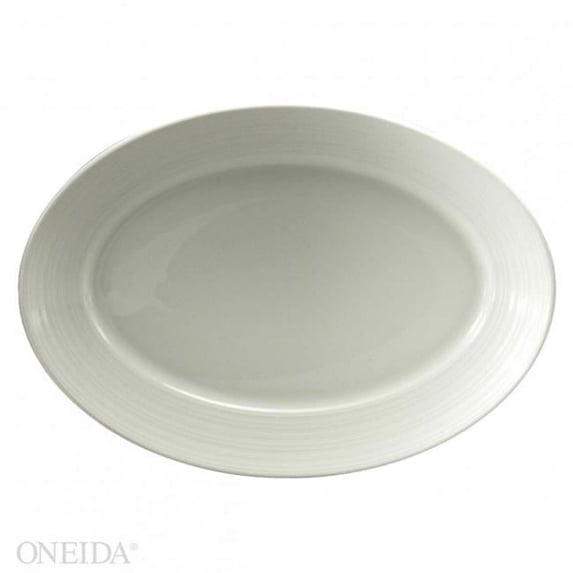 Oneida R4570000367 5 in. Sant Andrea Botticelli Undecorated Platter Bright White