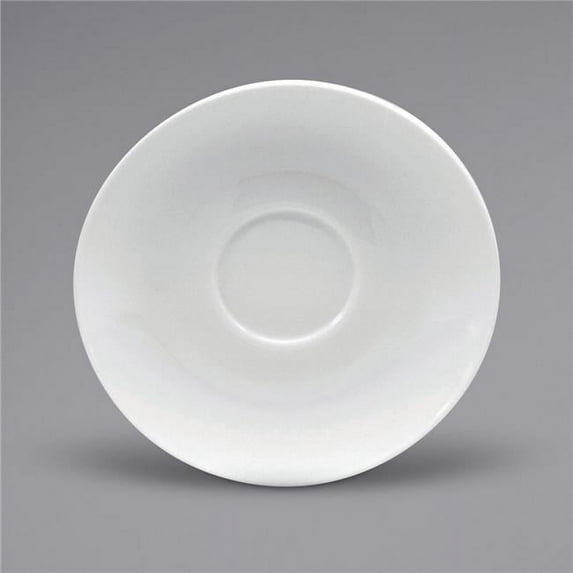 Oneida R4650000500 6.25 in. Queensbury Round Bright White Porcelain Saucer