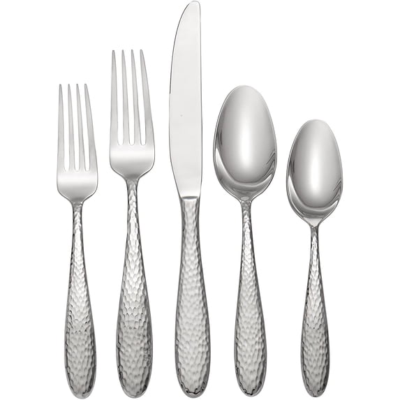 Oneida Reyna 45 Piece Casual Flatware Set, 18/0 Stainless, Service for 8