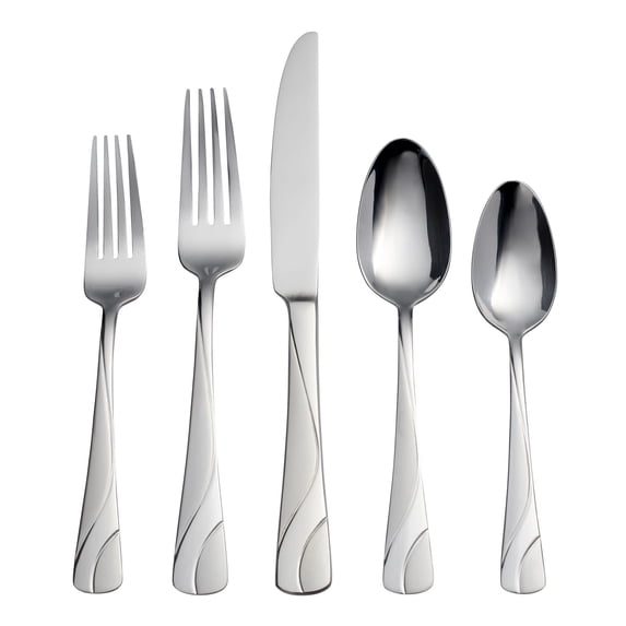 Oneida River 20-Piece Satin River 18/0 Stainless Steel Flatware Set (Service for 4)