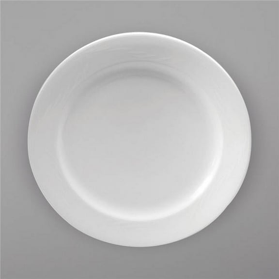Oneida Sant Andrea Porcelain Banquet Undecorated Plate Bright White, 10.0625" Diameter | 12/Case