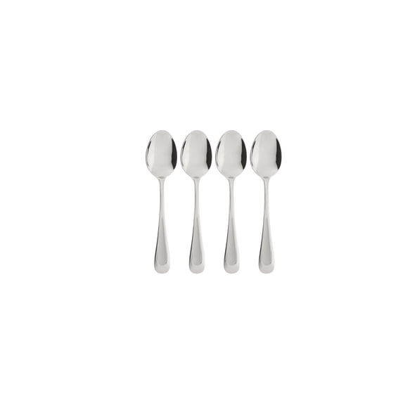 Oneida Satin Sand Dune Everyday Flatware Dinner Spoons, Set of 4, 18/0 Stainless Steel, Silverware Set, Dishwasher Safe