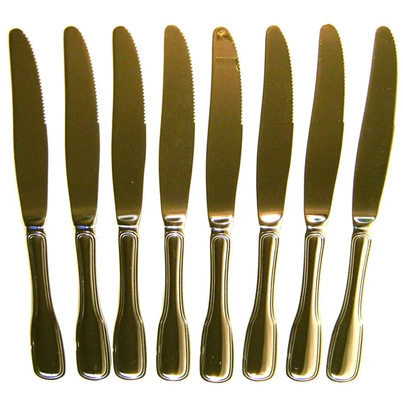 Oneida Saumur Lot 8 Serrated Dinner Knives 8 7/8" Stainless Steel Flatware