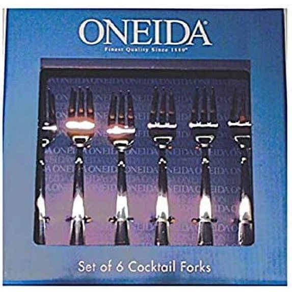 Oneida Set of 6 Cocktail Utensils (Cocktail Forks), Silver