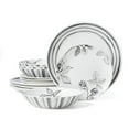 thumbnail image 1 of Oneida Sketchbook 12-Piece White & Gray Porcelain Tableware Set (Service for 4), 1 of 11