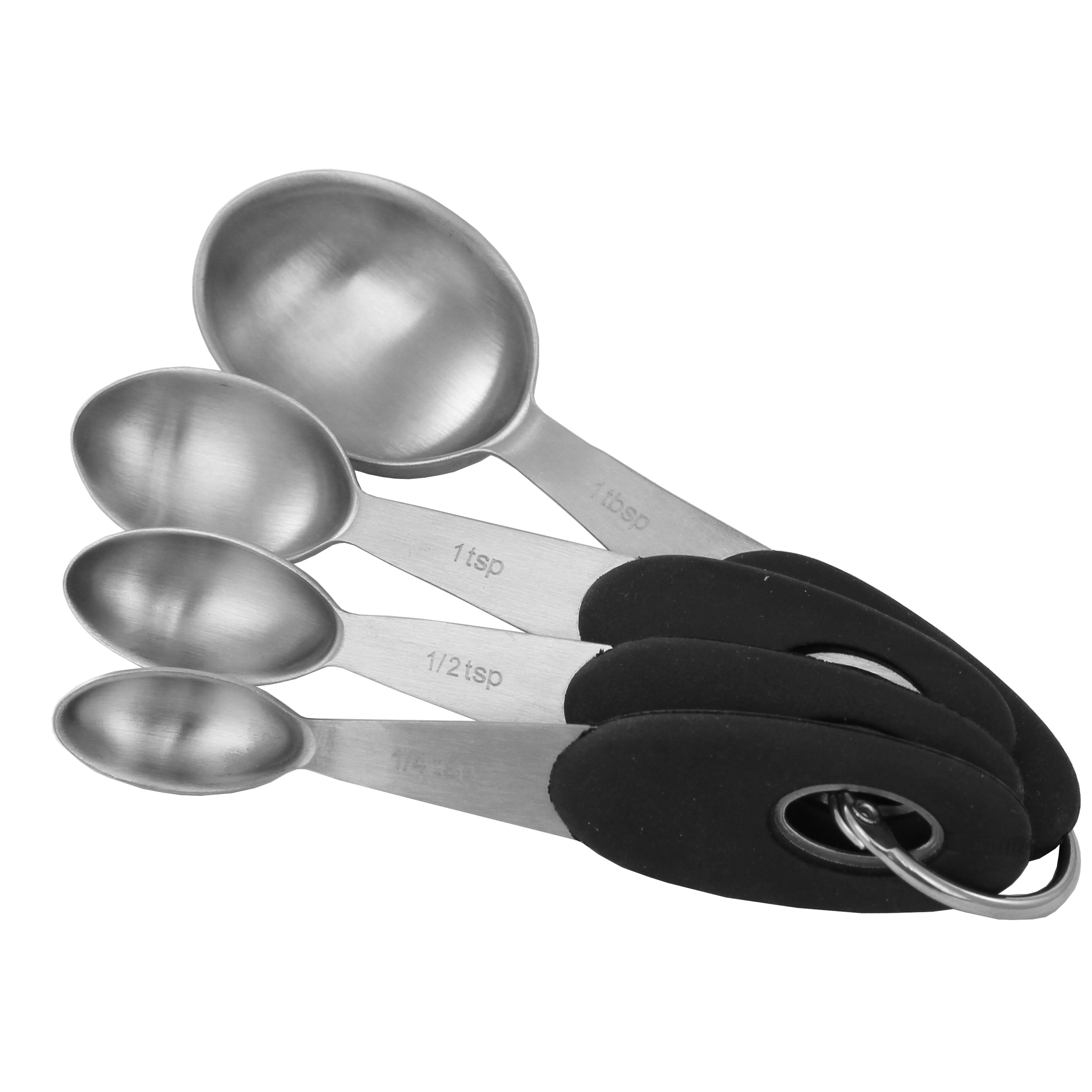 Measuring Spoons: NOGIS 18/8 Stainless Steel Measuring Spoons Set of 9  Piece: 1/16 tsp, 1/8 tsp, 1/4 tsp, 1/3 tsp, 1/2 tsp, 3/4 tsp, 1 tsp, 1/2  tbsp 