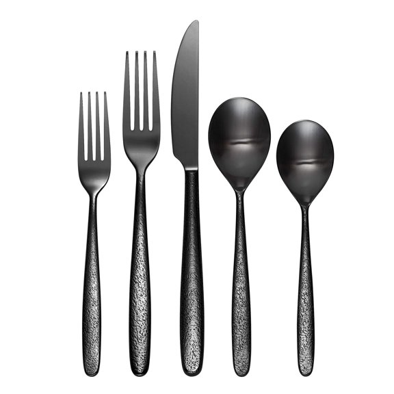 Oneida Storm 20-Piece Flatware Set Black