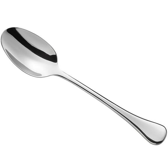 Oneida T030SDEF 6.75 in. Puccini Stainless Steel Oval Bowl Soup & Dessert Spoon Silver