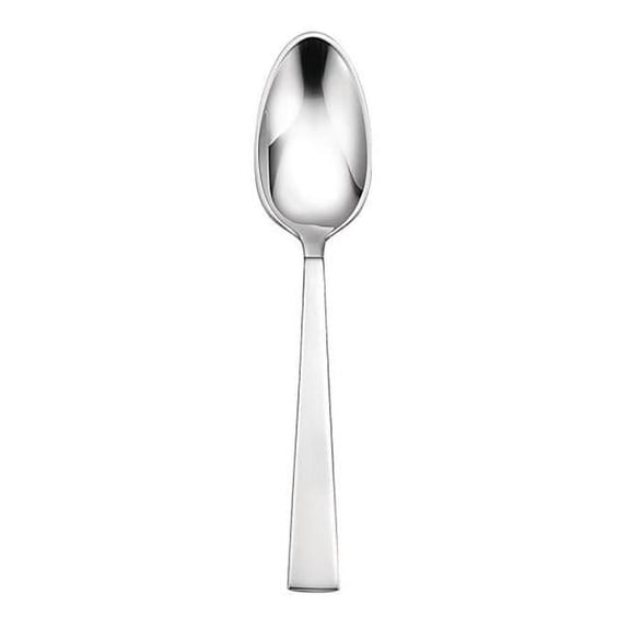 Oneida T657SDEF 7.13 in. Sant Andrea Fulcrum Stainless Steel Oval Bowl Soup & Dessert Spoon Silver