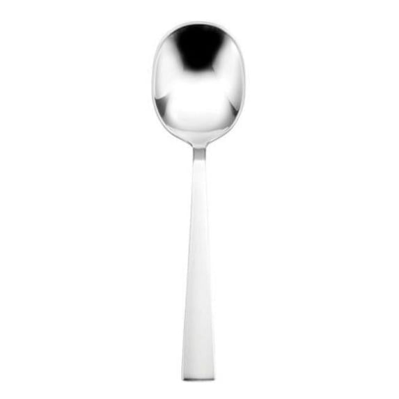 Oneida T812SBLF 4.5 in. Satin Fulcrum Stainless Steel Bouillon Spoon