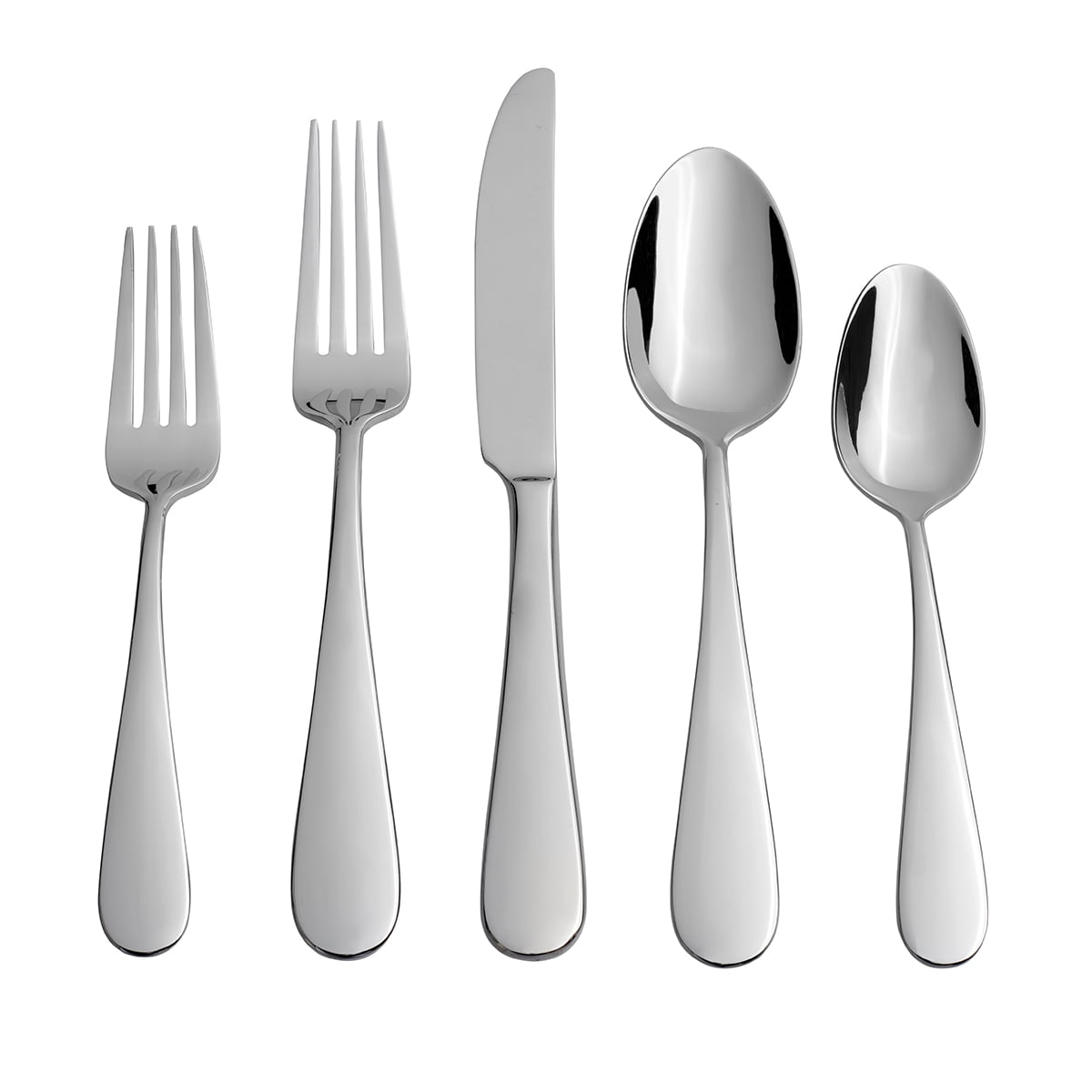 Oneida Teso 40-Piece Stainless Steel Flatware Set with Caddy (Service for 8) - Walmart.com