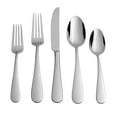 thumbnail image 1 of Oneida Teso 40-Piece Stainless Steel Flatware Set with Caddy (Service for 8), 1 of 11