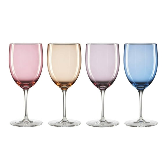 Oneida True Colors 14 oz MultiColor Standard Red Wine Glasses (Set of 4)
