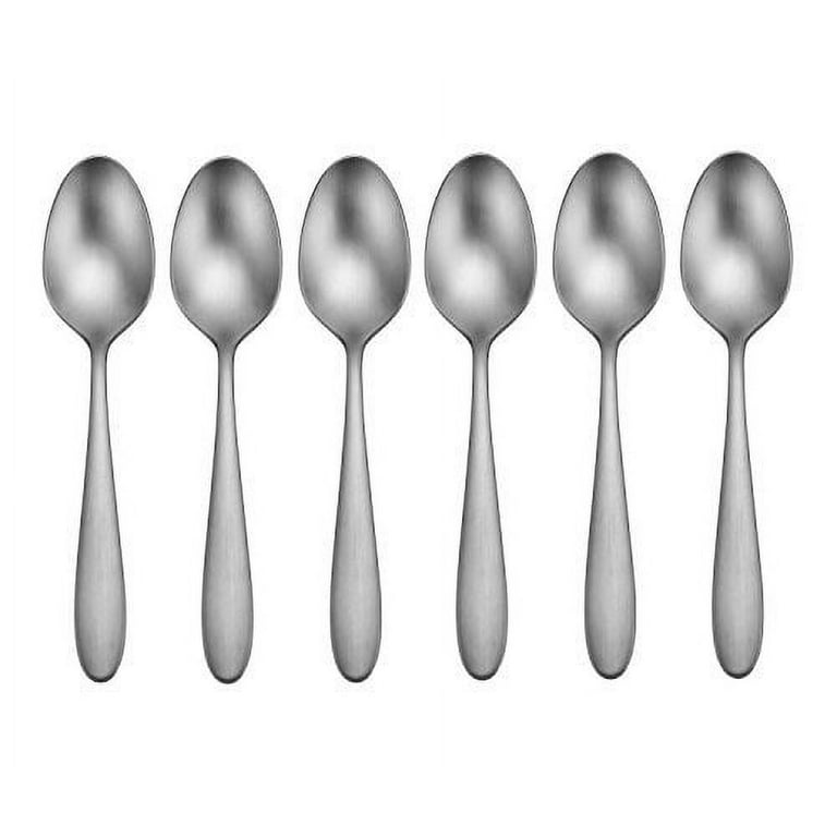 Oneida Vale Stainless Steel Flatware Set of 6 Teaspoons, Durable