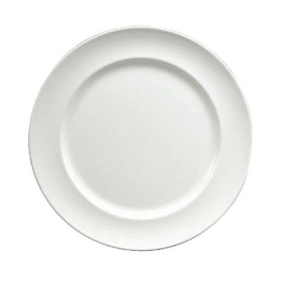 Oneida W6030000118 6.625 in. dia. Round Wide Rim Scratch & Mark Resistant Glaze Plate