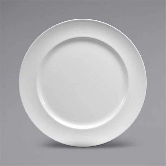 Oneida W6030000149 Round Wide Rim Porcelain Plate Warm White