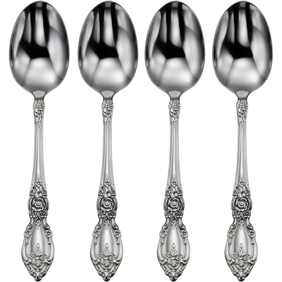 Oneida Wordsworth Stainless Steel Teaspoon (Set of Four)