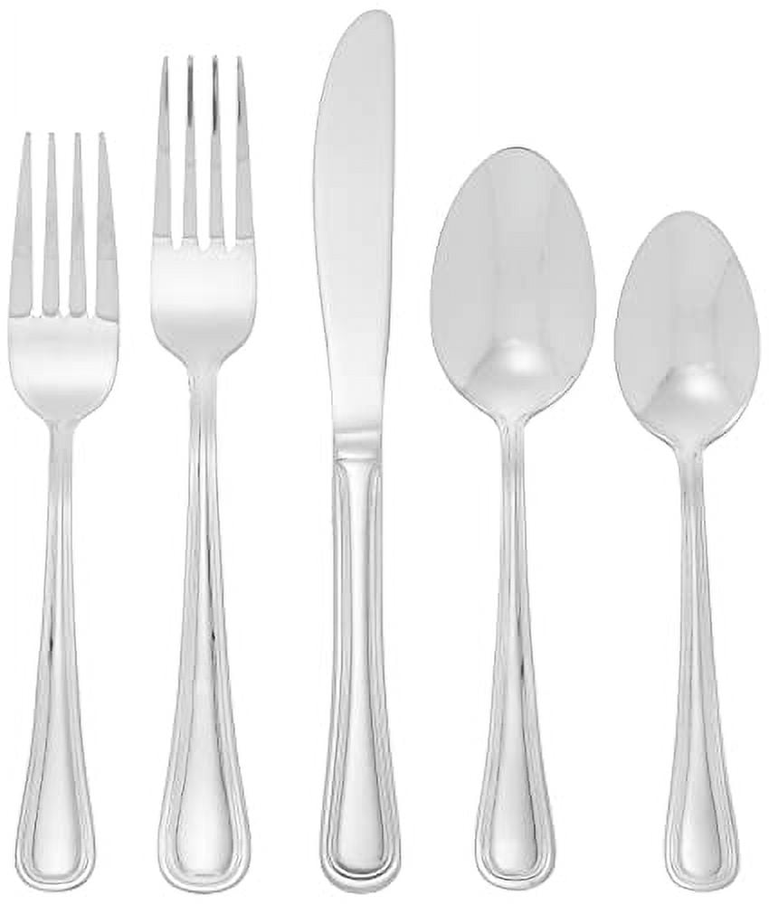 Oneida Silverware Tress 62Piece Flatware Set for 8, Serving Set