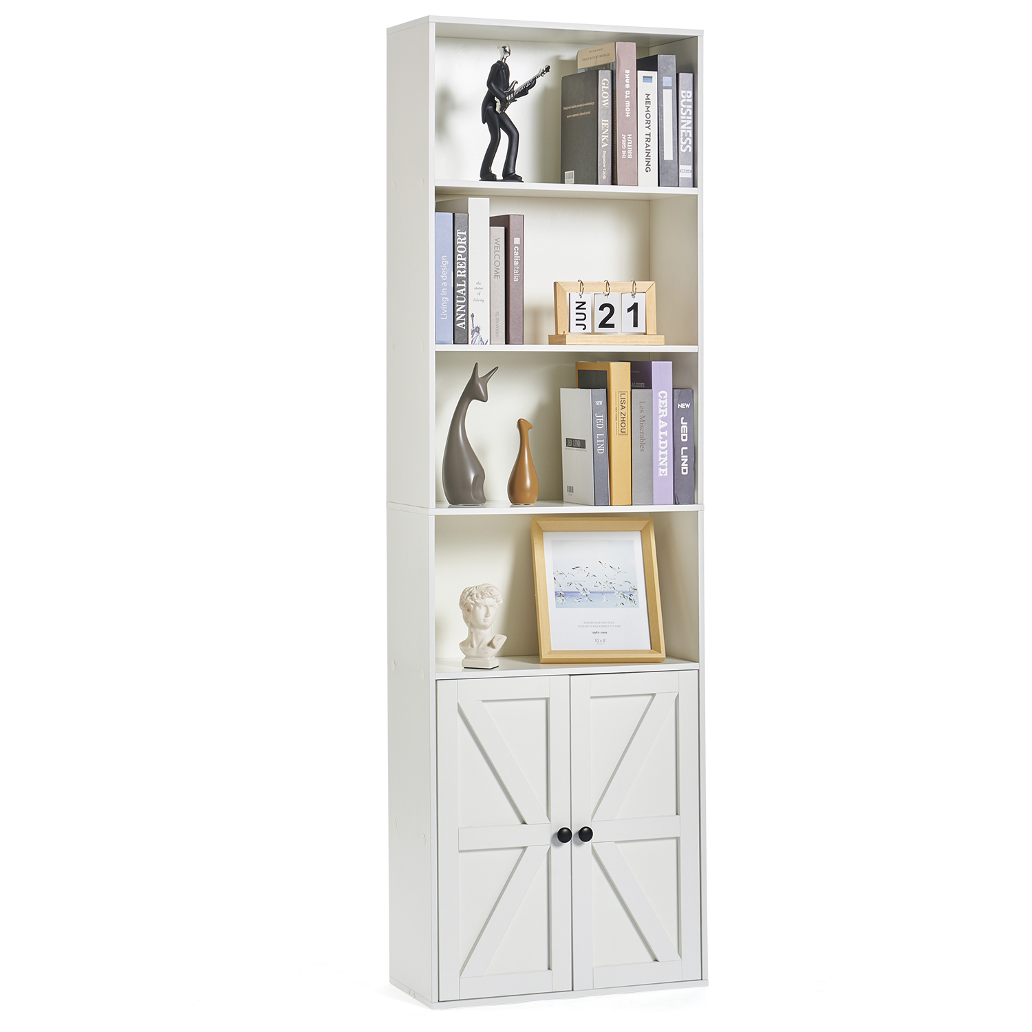 nathan james theo 6-shelf tall bookcase
