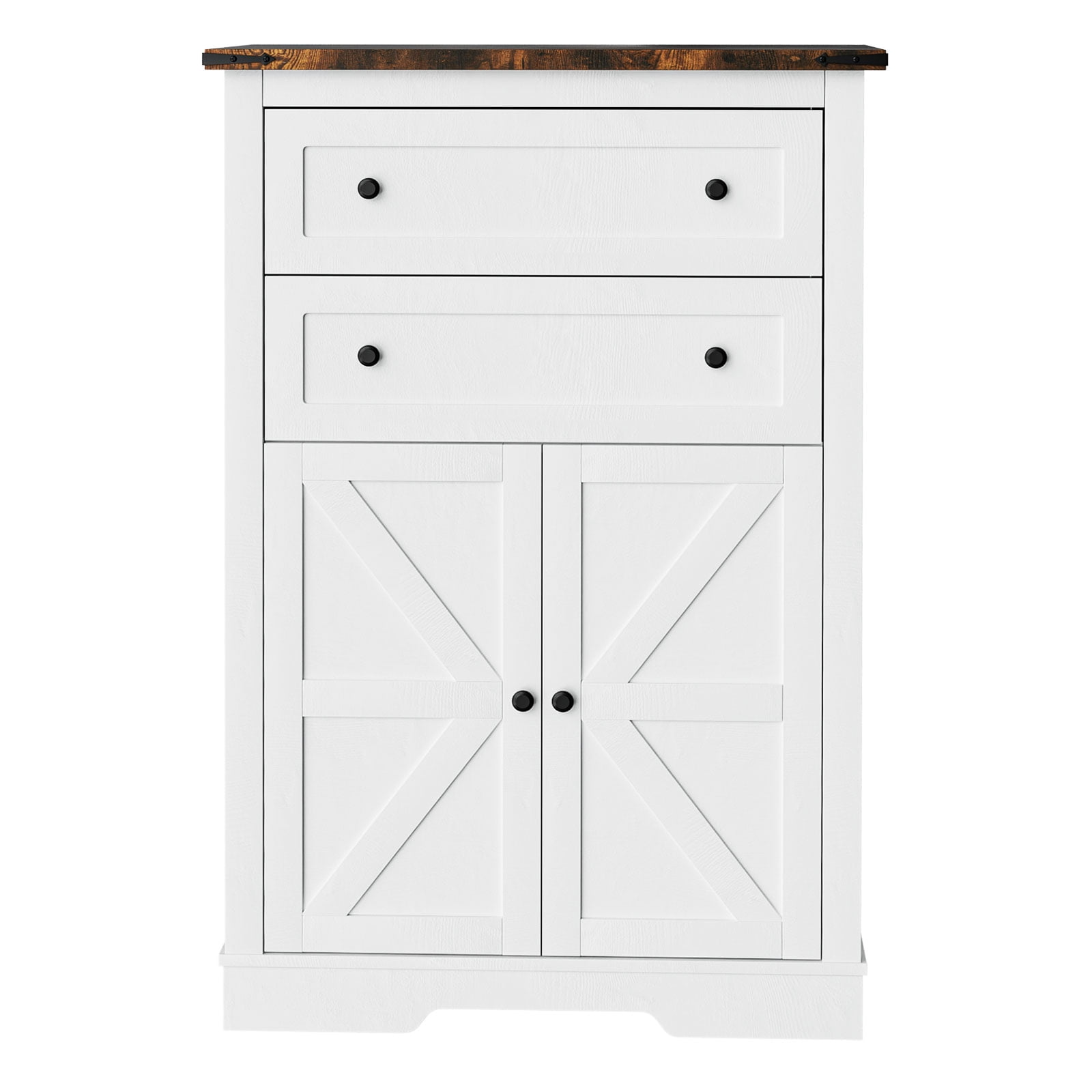 Oneinmil Farmhouse Sideboard Buffet Wooden Accent