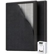 Oneisall 2 Pack Double-Sided Replacement Filter for PP02 Pet Air Purifier, Black