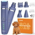 thumbnail image 1 of Oneisall 4 In 1 Dog Paw Trimmer for Small Dogs, N12 Low Noise 2 Speed Dog Grooming Kit Includes 3 Trimmer Heads & 1 Nail Grinder Head, Cordless Dog Clippers for Grooming & Dog Nail Grinder - Navy, 1 of 10