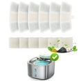 thumbnail image 1 of Oneisall 6 Pack Replacement Filters for CW01 3.5L Stainless Steel Cat Water Fountain - White, 1 of 4