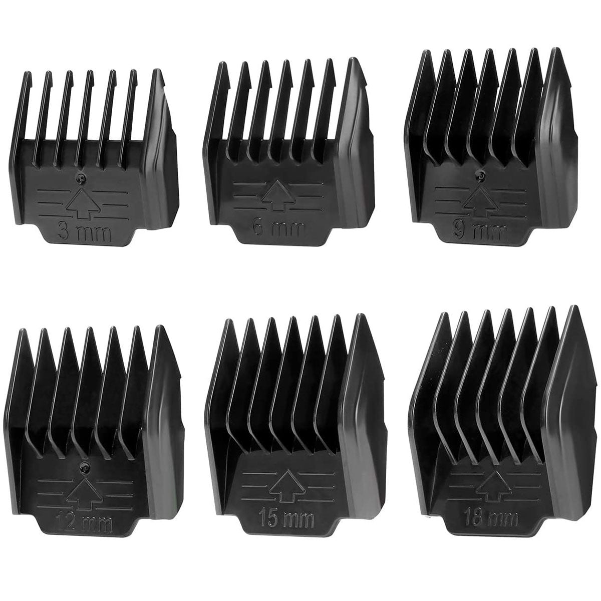 Oneisall 6Pcs Low Noise Dog Clippers Replacement Attachment Guard Combs