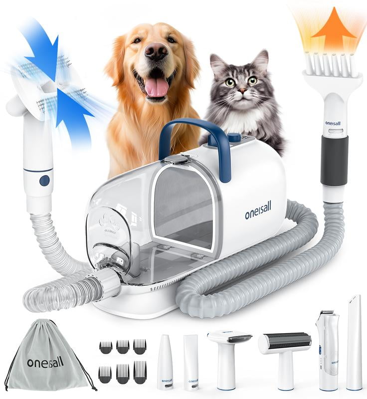 Picture of Oneisall Cozy C1 Smart Pet Grooming Vacuum Blow Dryer and Clippers, Dog ...