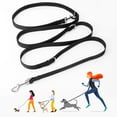 thumbnail image 1 of Oneisall 7.6FT Hands-Free Dog Leash, Double-Sided Nylon Dogs Leashes, Multifunctional Dog Training Leash for Medium and Large Dogs, Black, 1 of 8