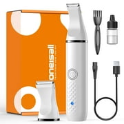 Oneisall N10 Dog Paw Trimmer/2 Speed Paw Trimmer for Dogs, Quiet Dog Clippers for Grooming, White