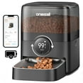 thumbnail image 1 of Oneisall PF06 Wireless Automatic Cat Feeder, 12 Cups/3L WiFi Timed Cat Feeder, 100 Day Extended Runtime Pet Feeder, Automatic Cat Food Dispenser for Large Kibble, Smart App Control, Black, 1 of 9