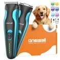 thumbnail image 1 of Oneisall TJ-02 Dog Clippers for Grooming, 2-in-1 Dog Grooming Clippers & Dog Paw Trimmer, Cordless Dog Grooming Kit for Thick Coats Small & Large Dogs - Blue Grey, 1 of 8