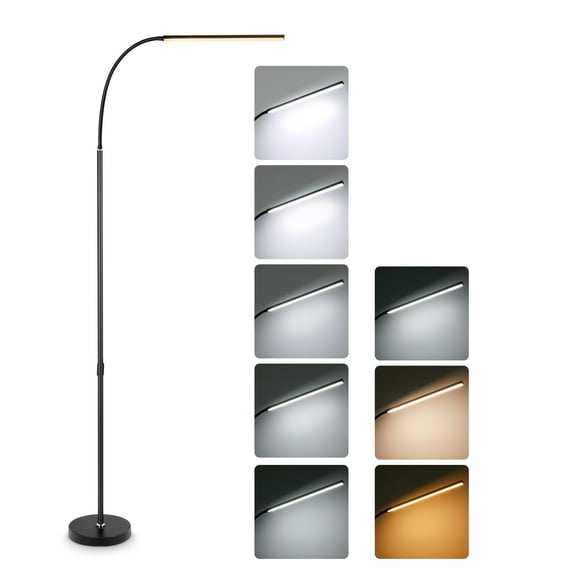 Onekawa Floor Lamps for Living Room,Touchable Floor Lamp,Gooseneck Lamps,3 Color&Flexible Brightness Adjustment