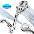 thumbnail image 1 of Onekawa Handheld Shower Head, High Pressure Shower Heads with Hose,Filtered Showerhead with Water Stop Button, 10 Spray Modes,Silver, 1 of 8