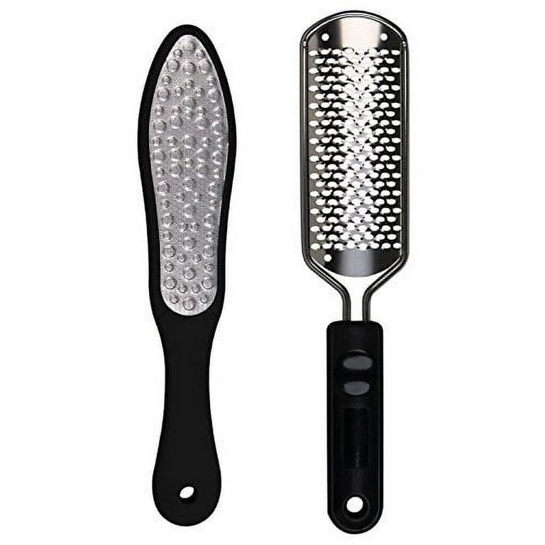 Oneleaf 2PCS Professional Pedicure Rasp Foot File Cracked Skin Corns Callus  Remover for Extra Smooth and Beauty Foot (Black) (Black)