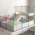 thumbnail image 1 of Oneluck Guinea Pig Cage, Indoor Habitat with Waterproof Plastic Bottom,Playpen for Small Pet Bunny, Turtle, Hamster, Loft cage, 1 of 7