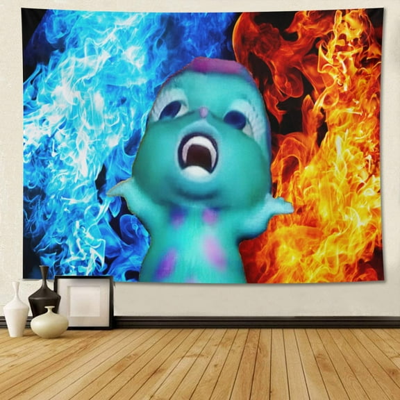 Oneluffy Bibble Beliefs Happiness Tapestry Funny Tapestries Meme Flag Wall Decor For College Dorm Poster Wall Hanging 40"x24"